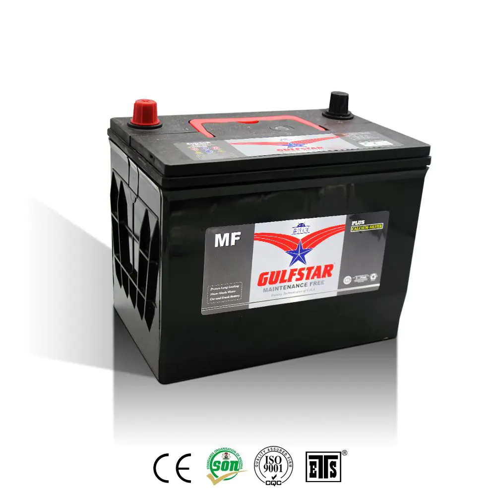 Gulfstar car battery supplier and manufacturer 80D26R/L 12V70AH