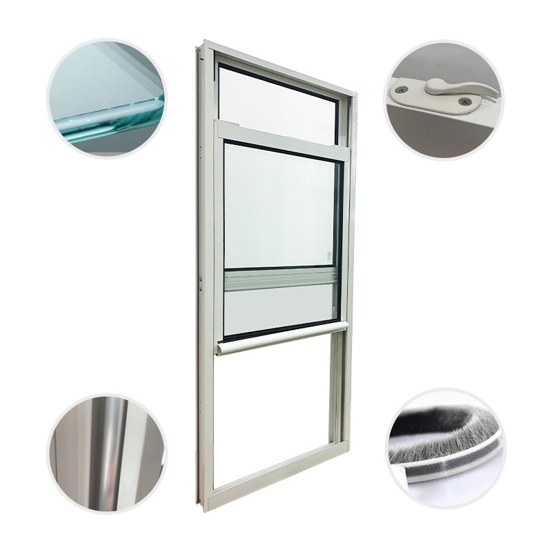 El | de aluminio de Windows Ventanas de aluminio doble colgante