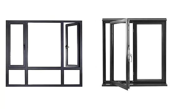 Abertura horizontal Australian Standards Casement Design Alumínio Windows