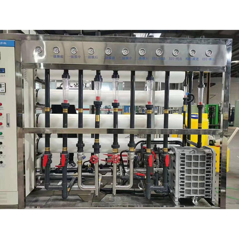 200LPH EDI sālsūdens attīrīšanas atsāļošanas elektriskā rūpnīca iesāļā desalināta Ro sistēmas mašīna
