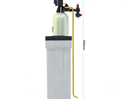 Industrielt vand blødgørings- og demineraliseringsudstyr Dia 200 * 1100 mm Ionbytterharpiks Saltvandstank Vandblødgøringssystem 500 l filtreringsanlæg i timen