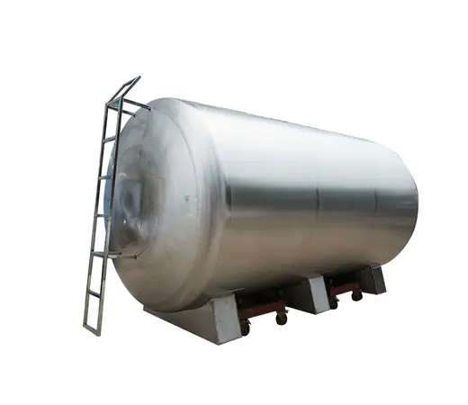 STARK 10T Horizontal Stainless Steel Water Tank Stainless Steel storage tanks With ladder SS304 SS316L Stainless Steel
