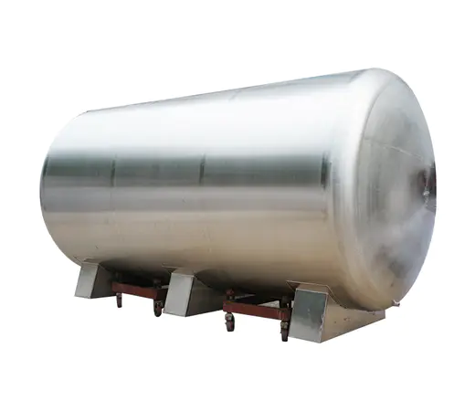 STARK 10T Réservoir d’eau horizontal en acier inoxydable Réservoirs de stockage en acier inoxydable avec échelle SS304 SS316L Acier inoxydable