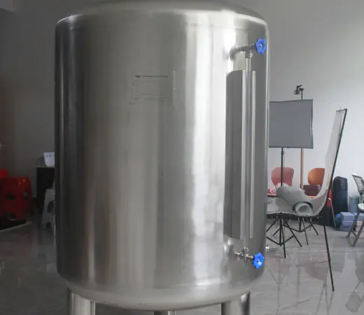 5000L Customized Heat Insulation Materials Stainless Steel Water Storage Tank  Double Jacket Water Tank 
