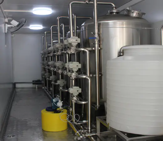STARK industriel Systèmes de purification RO conteneurisés Système d’osmose inverse de l’eau chimique conteneurisée