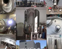 औद्योगिक अनुकूलित 10000 गैलन स्टेनलेस स्टील जल भंडारण टैंक दबाव पोत