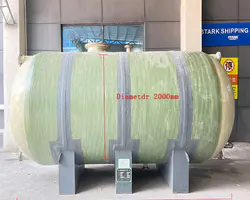 10T GRP Tank Ion Exchange Resin Sel Filtre à charbon FRP TANK Système d’adoucisseur d’eau