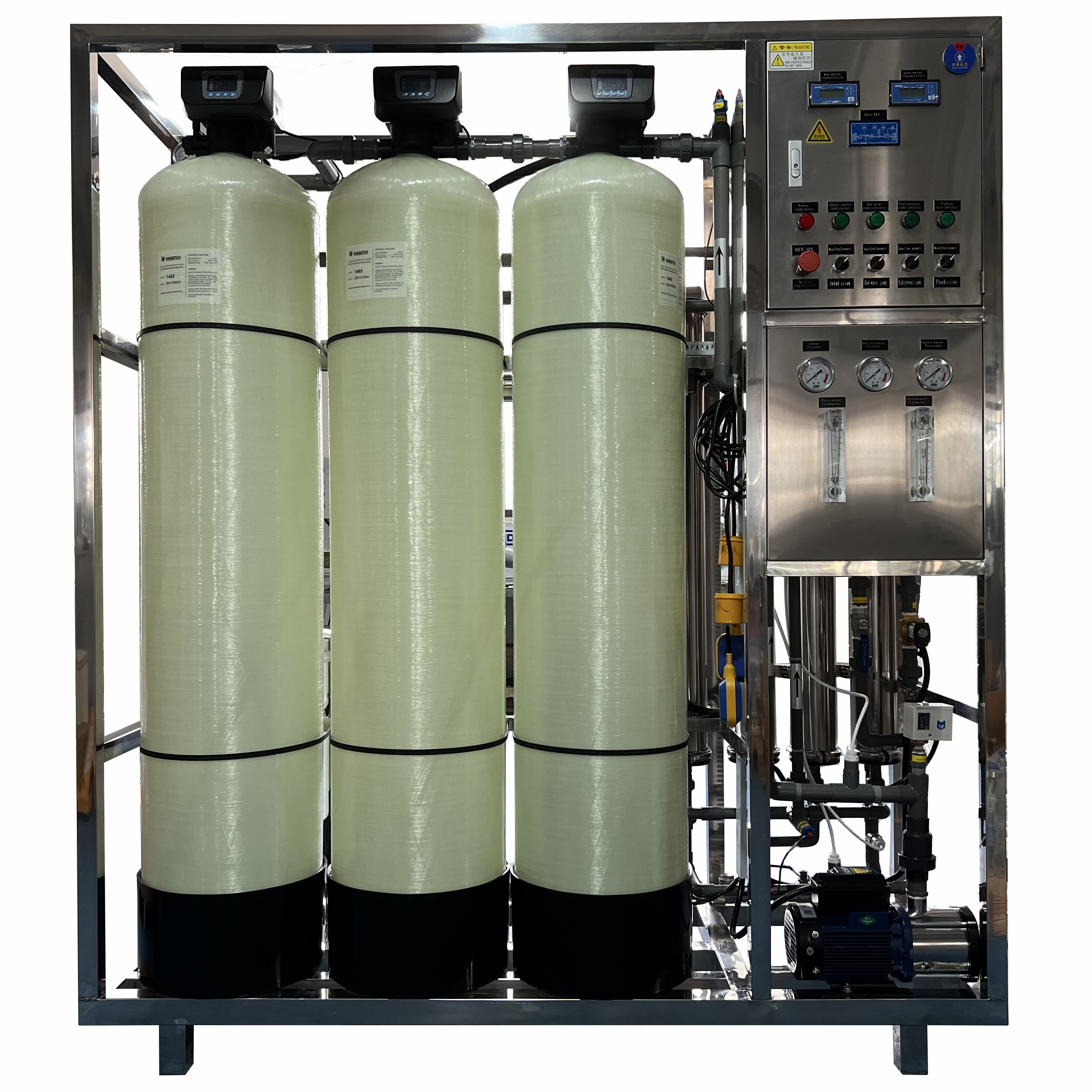 1000L omvendt osmosesystem vannavsalting rensevannbehandlingsanlegg