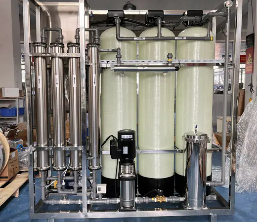 1000L sistem reverse osmosis instalasi pengolahan air pemurnian desalinasi air