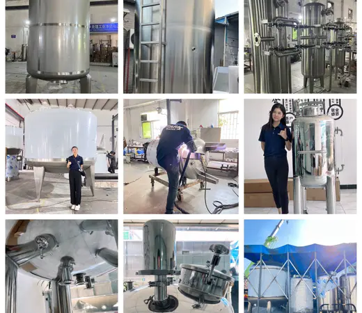 Персонализиран резервоар за вода от неръждаема стомана 5000 литра стерилен резервоар за вода от неръждаема стомана