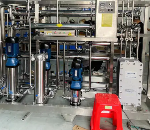 Equips de tractament d'osmosi inversa de doble etapa STARK 1.5T Sistema d'aigua purificada EDI