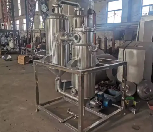 100L single effect evaporator/electric heating evaporator pervaporation machine for waste gas treatment