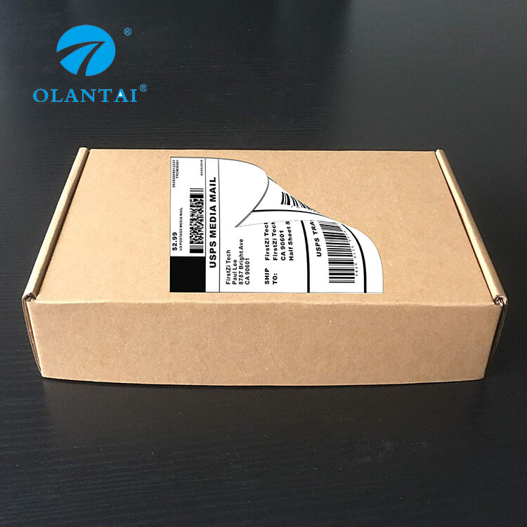 High quality custom printing waterproof a4 size self adhesive shipping labels
