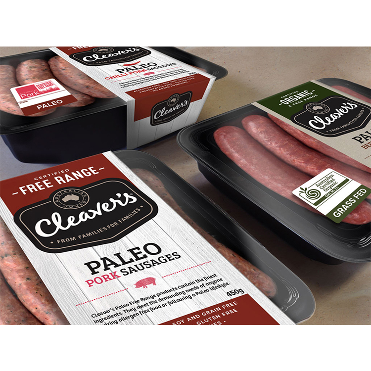 Wholesale low price high quality waterproof custom meat packaging labels