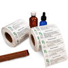Waterproof vinyl custom design medical packaging sticker printing
