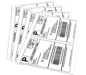 Wholesale label stickers 2-up address labels sticker paper A4 amazon address labels