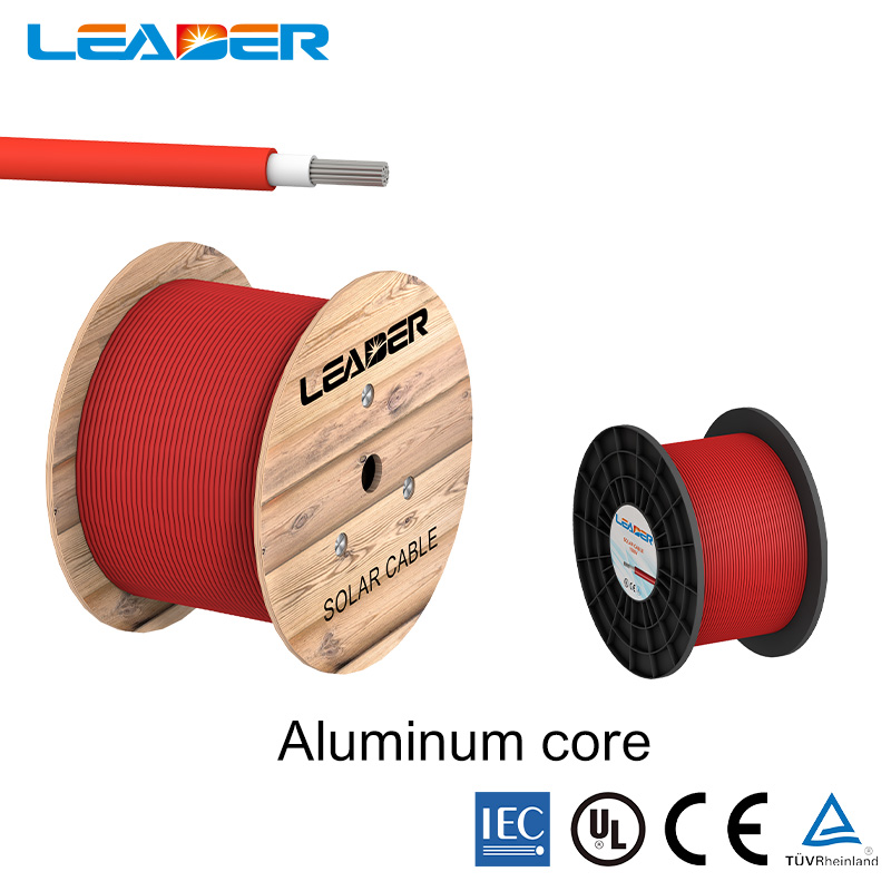 Aluminium Core 1500V fotovoltaïsche draad 10mm kabel Solar 2PfG 2642 TUV gecertificeerd