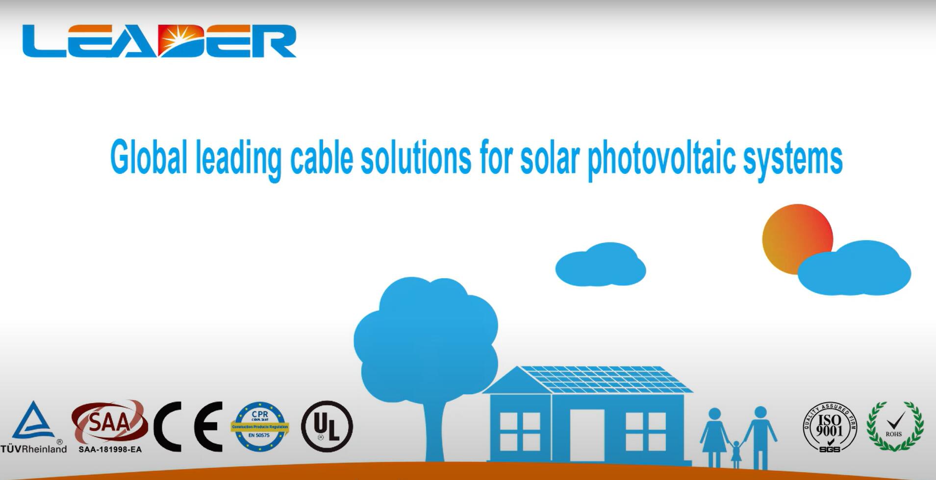Leader@Solar أسلاك الكابلات تسخير sulotion للأنظمة الكهروضوئية