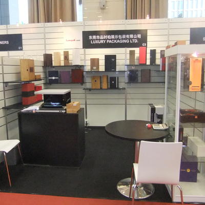 Luxury watch box exhibited in the Luxepack Shanghai show in 2012