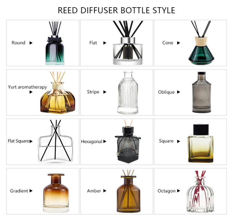 150 ml leere Glas-Diffusor-Flaschen, nachfüllbar, Aromatherapie-Glas,  ätherische Öle, Behälter, Duftzubehör, Handwerk, Dekoration für