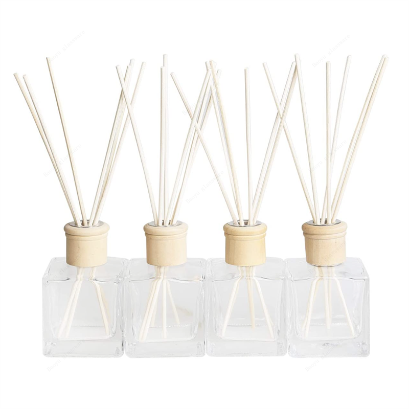 Glasdiffusor-Flaschen Set von 5 – Schilfrohr-Diffusor-Flaschen mit  Goldkappen, dekorative Öl-Diffusor-Sticks Glasflasche für DIY Schilfrohr- Diffusor-Sets Geschenk : : Drogerie & Körperpflege