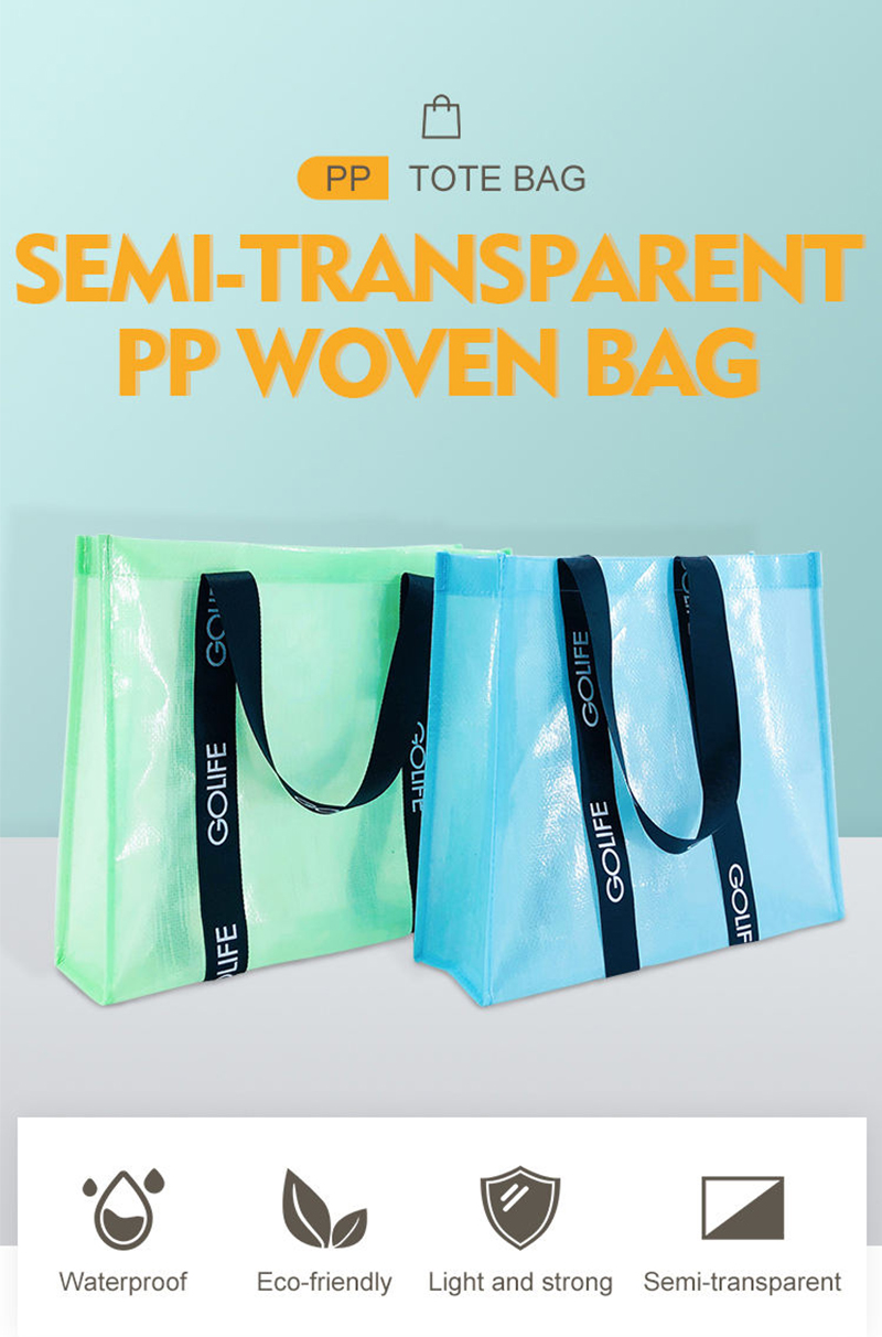 Двойни дръжки PP тъкани пазарска чанта