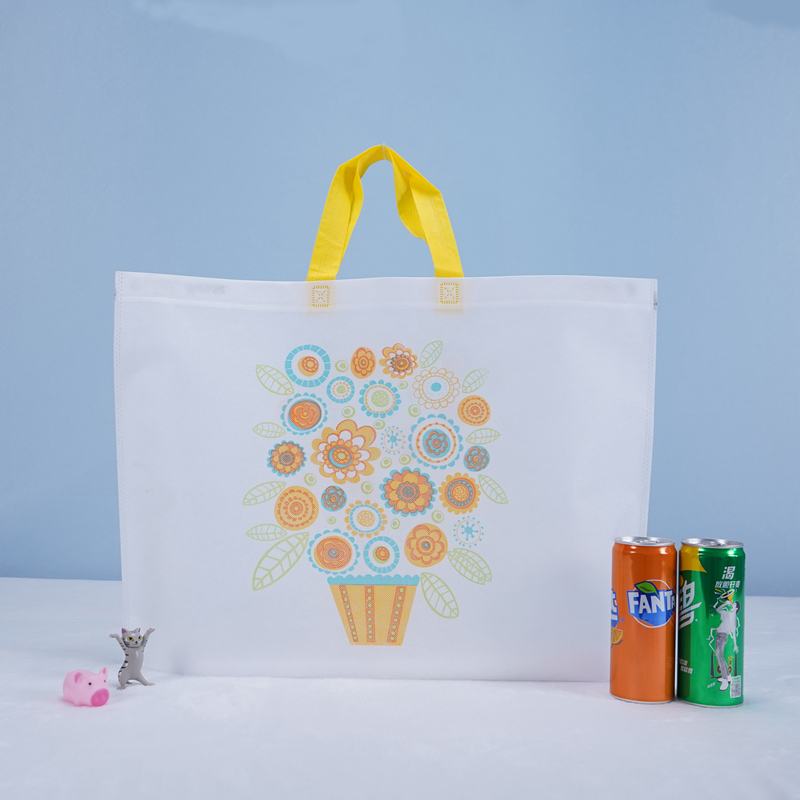 Ekologický biologicky rozložiteľný nový dizajn plnofarebná tlač pp netkaná nákupná taška