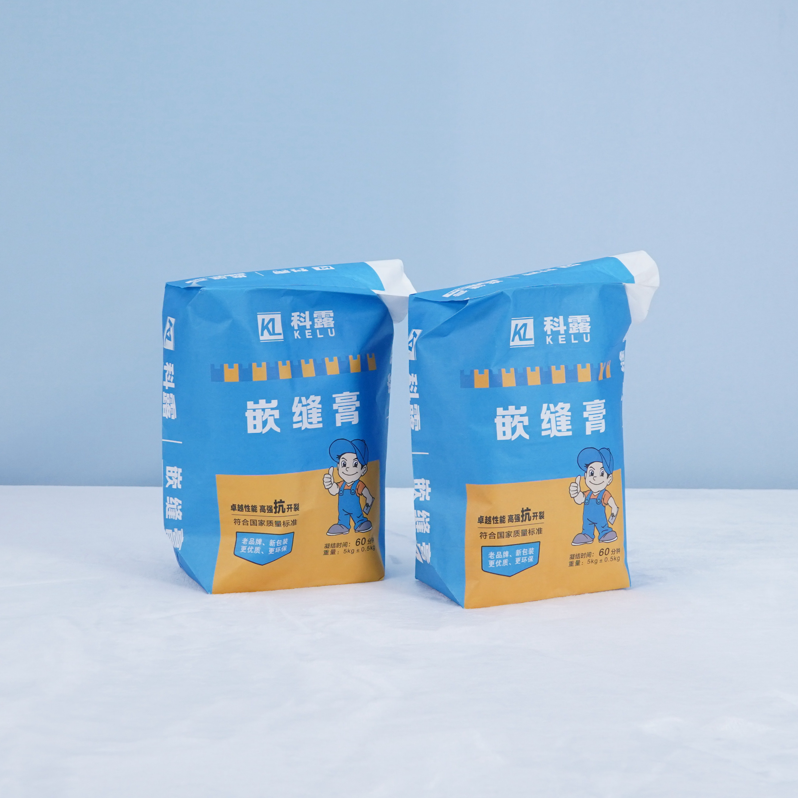 Custom 5KGS Китай Kraft Бумажные клапаны Мешки 3 слоя крафт бумага химикаты Строительные материалы цементный клапан мешок