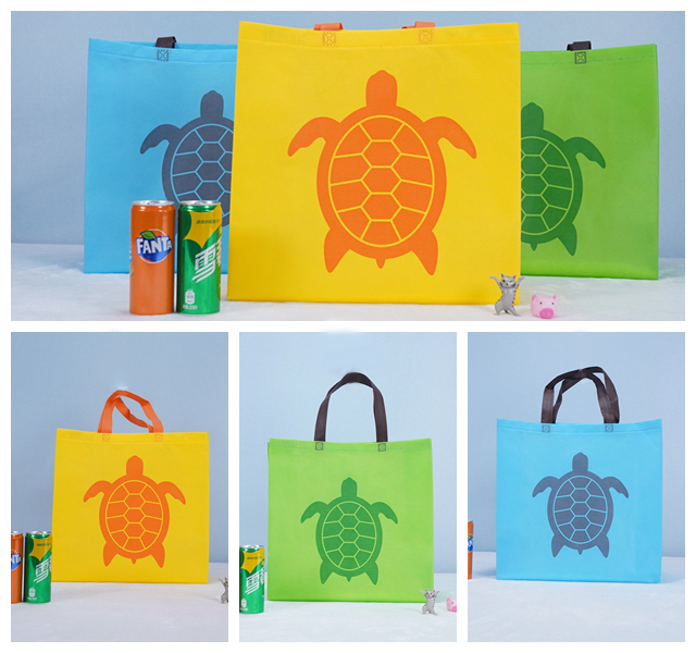 Biodegradable personalizado pp no tejido Bolsa de playa de verano con hermosa impresión offset