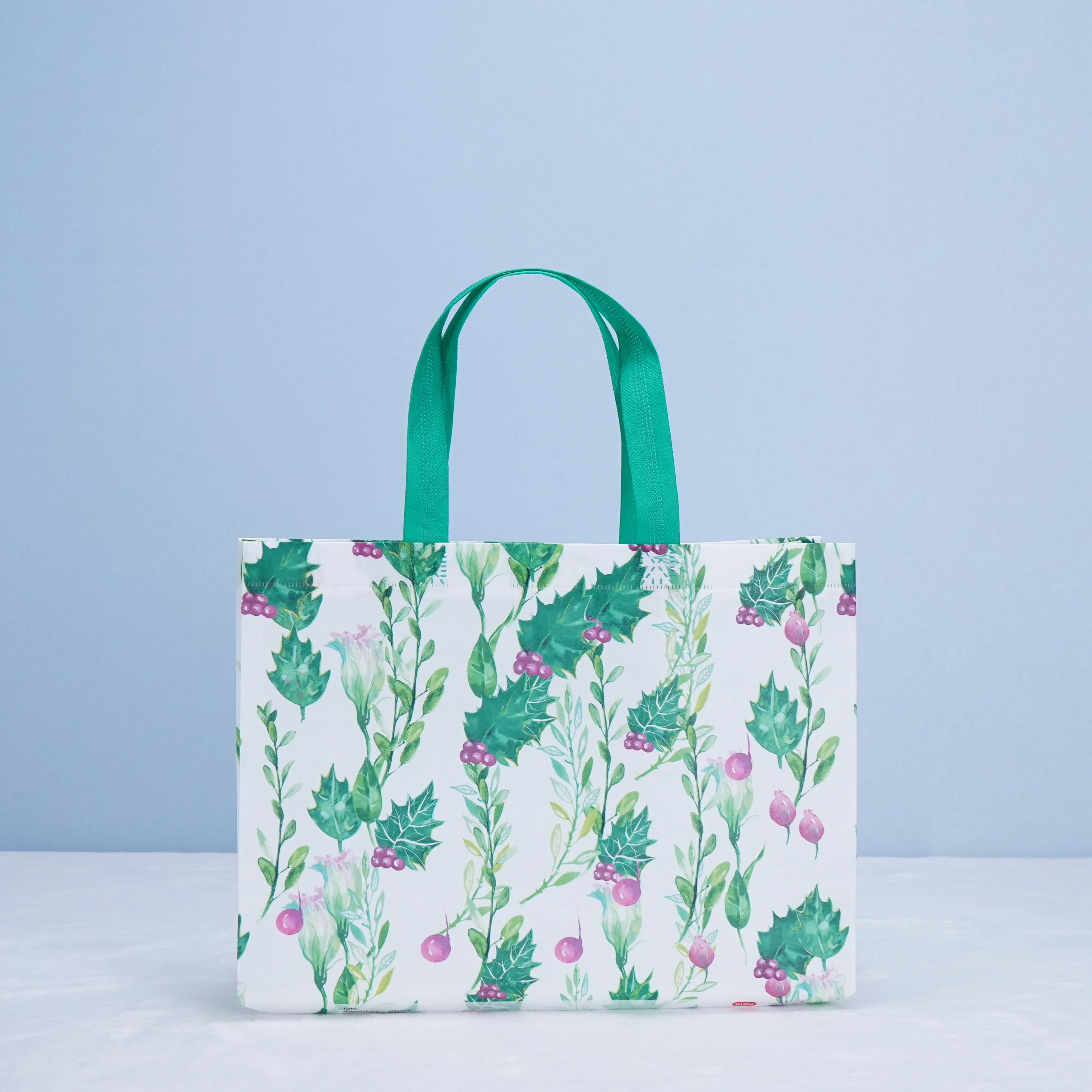 Spring berry printing pp non woven shopping bag with PP laminated