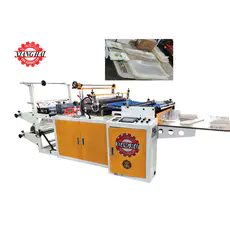 Højhastigheds sideforsegling Hot Sealing Hot Cutting taske fremstillingsmaskine