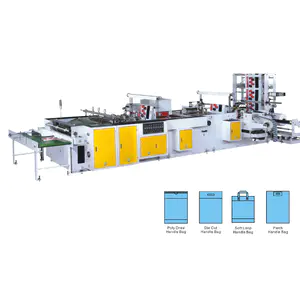 Fully Automatic Plastic Handle Bag Making Machine（four functions）