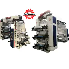 high speed PE film paper nonwoven 6 colour flexo printing machine