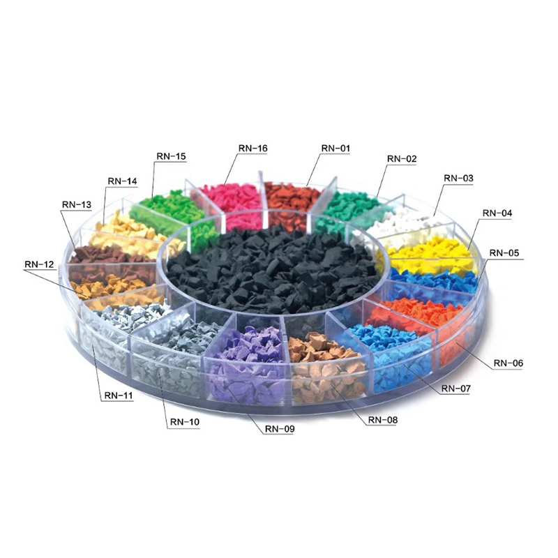Colorful EPDM rubber flooring granules for playground