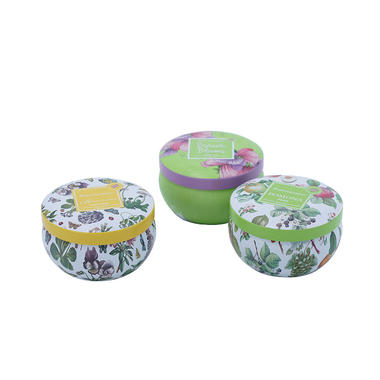 5.9 oz mixed color candle tin package customization