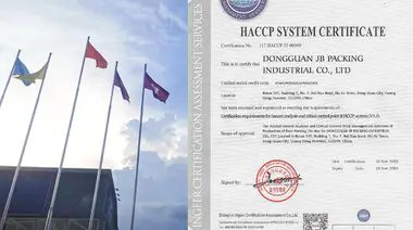 Congratulations! JB PACKING- Tin Package Factory is certified by HACCP