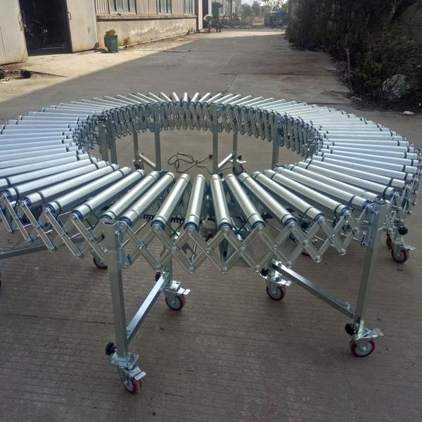 Full stainless steel flexible roller conveyor