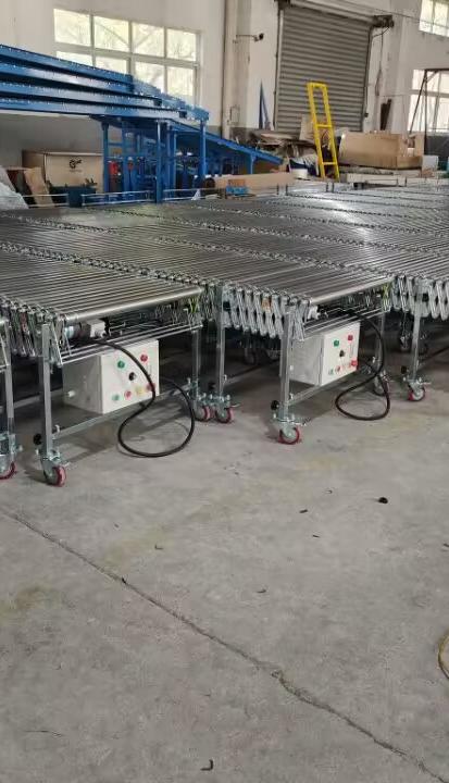 Electric expandable flexible conveyor 