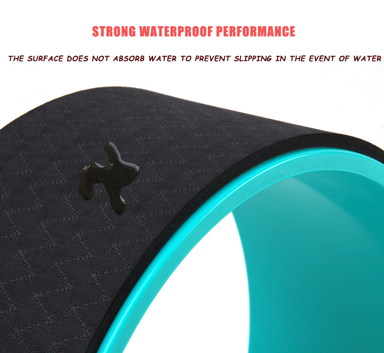 Customize TPE+ABS Yoga Wheel 33cm Fitness Backbend Roller Dharma Strong Waterproof Exercise wheel
