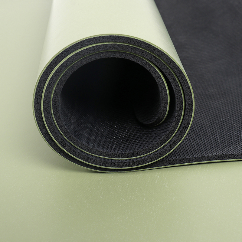 PU Rubber Yoga Mat Wholesale Custom Logo Printed Anti Slip Work Out Natural Rubber Eco Friendly Fitness Exercise Mat 