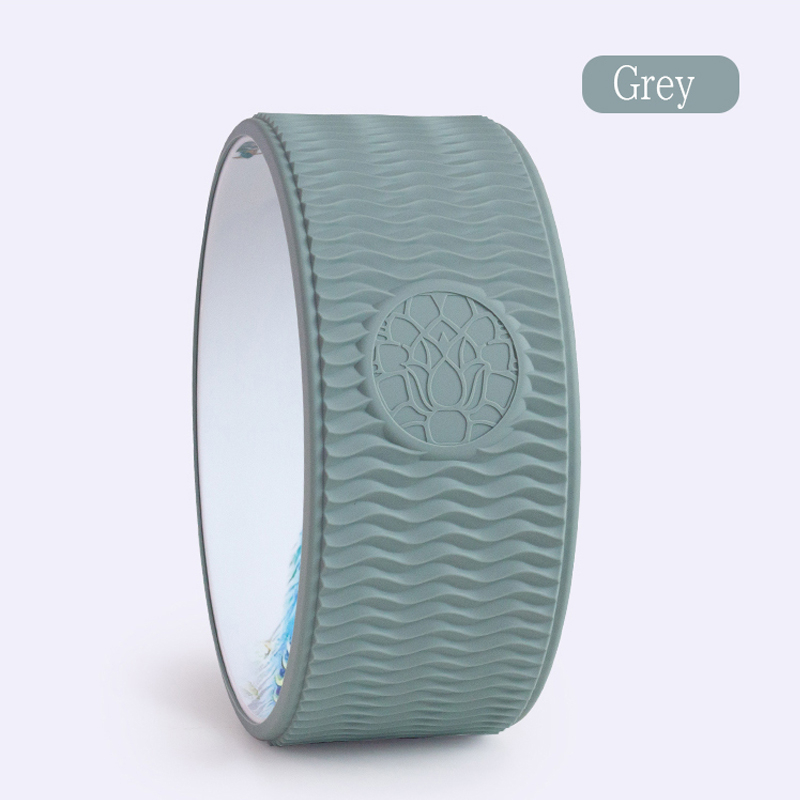 31.5x15cm Silicone ABS High Quality Yoga Wheel Customized Yoga Roller Perfect Backbends 12 Inch Yoga Prop Roller Wheel