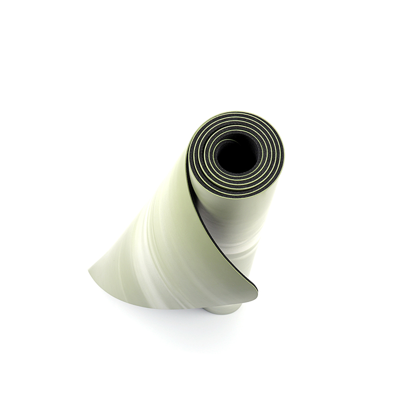 环保防滑 PU 橡胶瑜伽垫批发定制印刷防滑锻炼天然橡胶健身运动垫