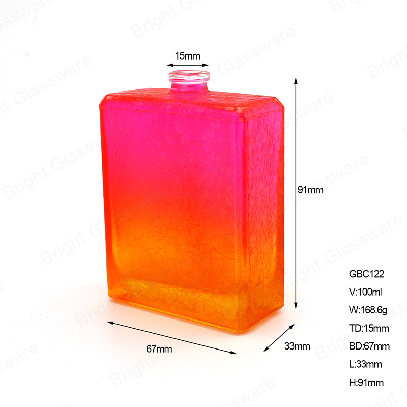 3.4oz 100ml perfume glass bottle
