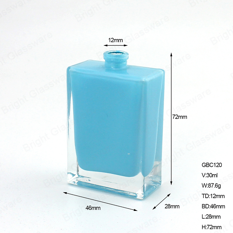 4oz 120ml blue perfume glass bottle