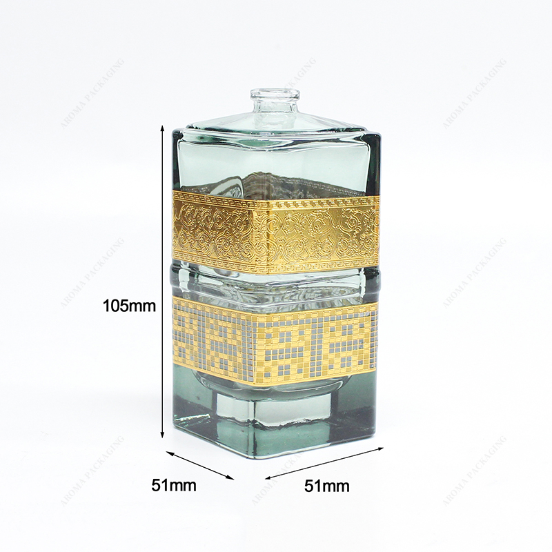 スキンケアのための正方形のガラス香水瓶