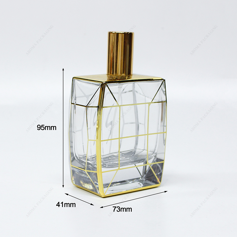 カスタムサイズの透明ガラス香水瓶