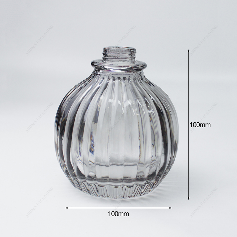 100*100mm Round Amber Glass Lotion Bottle