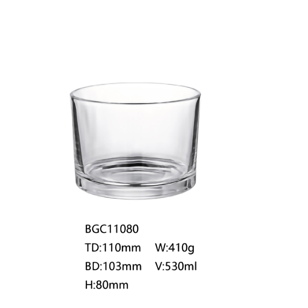 BGC11080 glass candle jar