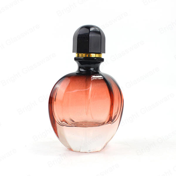 Round Shape Elegant Custom Glass Perfume Bottle 10ml 20ml 30ml 50ml For Personal Care