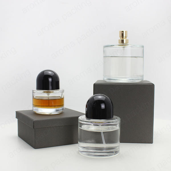 Hot Sale Travel Custom Empty Luxury Round Glass Perfume Bottle WIth Pump Head